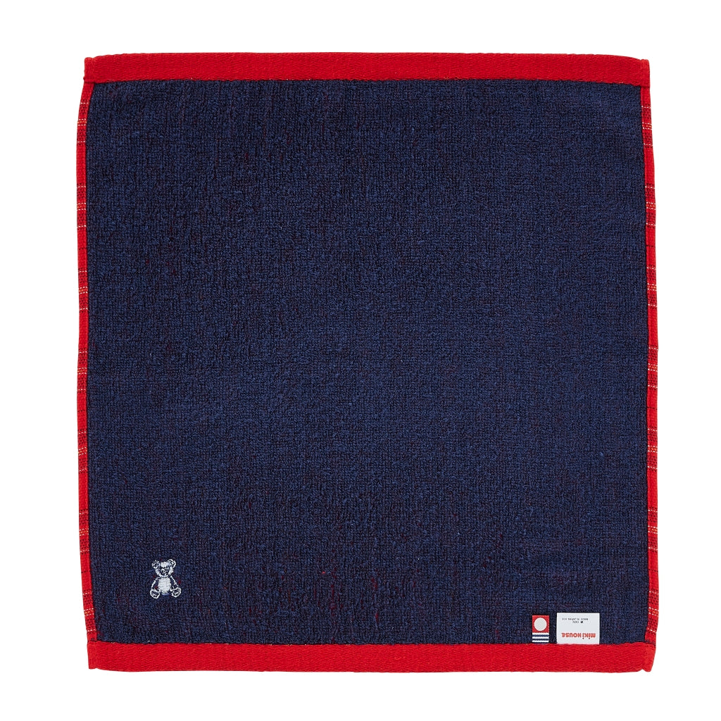 SERVIETTE TARTAN ROUGE OURSON