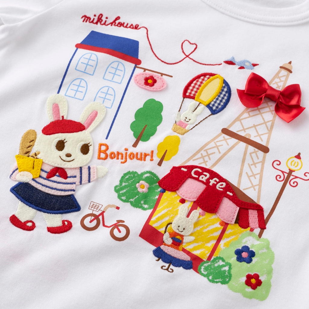 T- SHIRT BLANC USAKO A PARIS