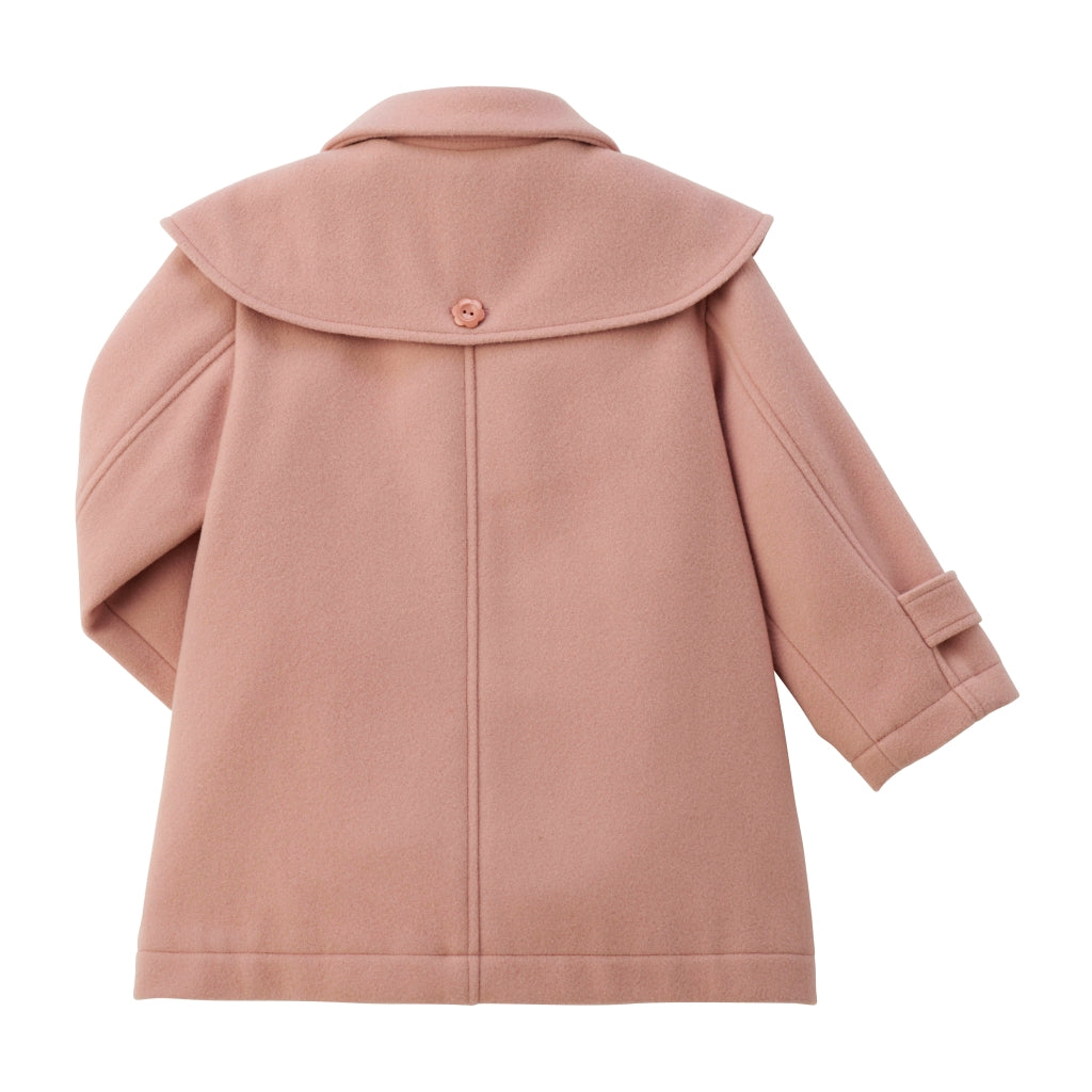 MANTEAU ROSE EN LAINE CHIECO SAKU